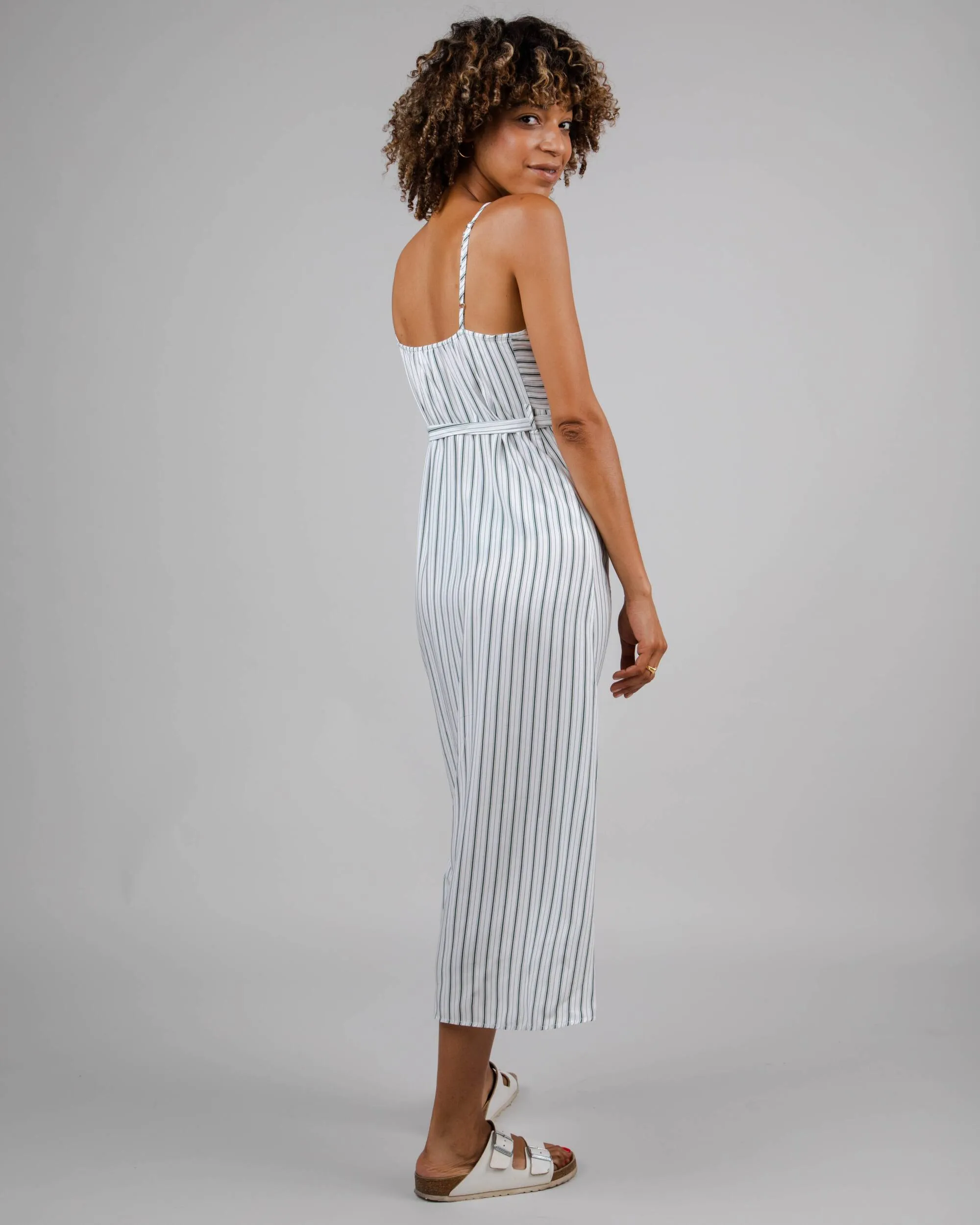 Mix Strap Dress Kale