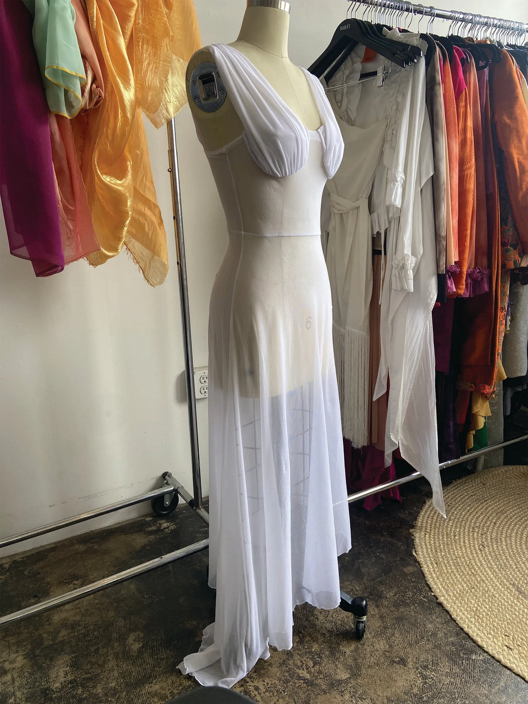 Monroe Dress in White
