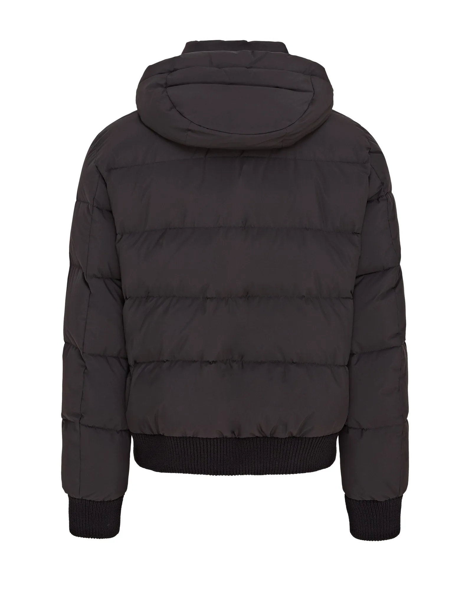 MooRER Quilted & Hooded Bomber Jacket - COVEN-STP (Black)