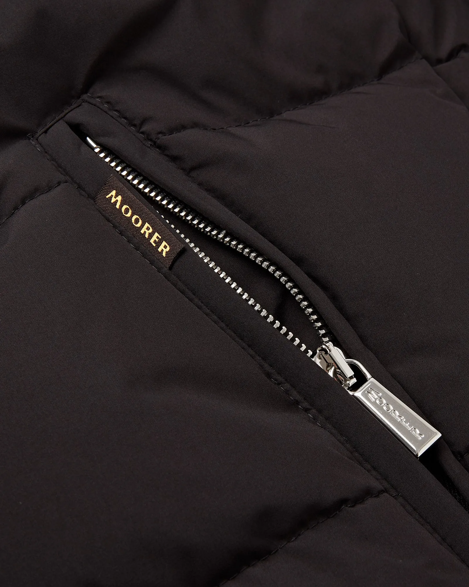 MooRER Quilted & Hooded Bomber Jacket - COVEN-STP (Black)