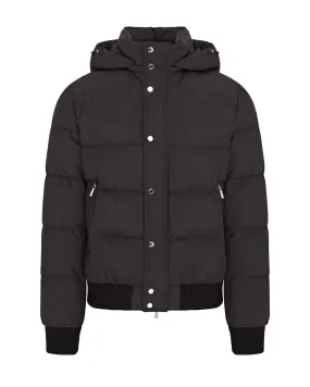 MooRER Quilted & Hooded Bomber Jacket - COVEN-STP (Black)