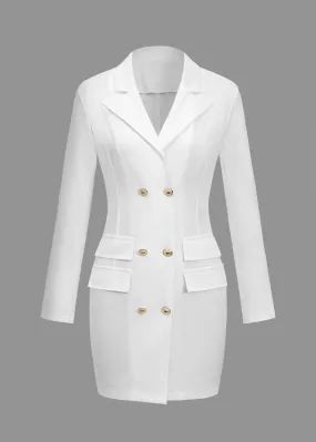 Myrna Lapel Collar Mini Dress