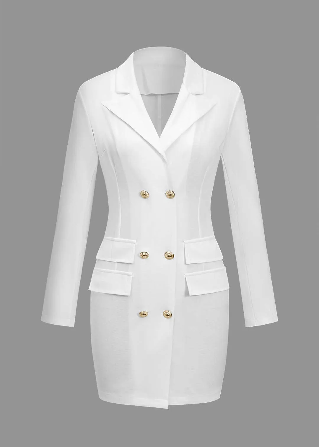 Myrna Lapel Collar Mini Dress