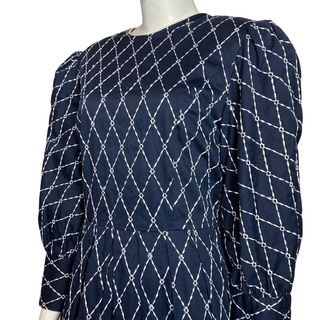 Navy Blue Vivienne Marlowe Dress Size Large