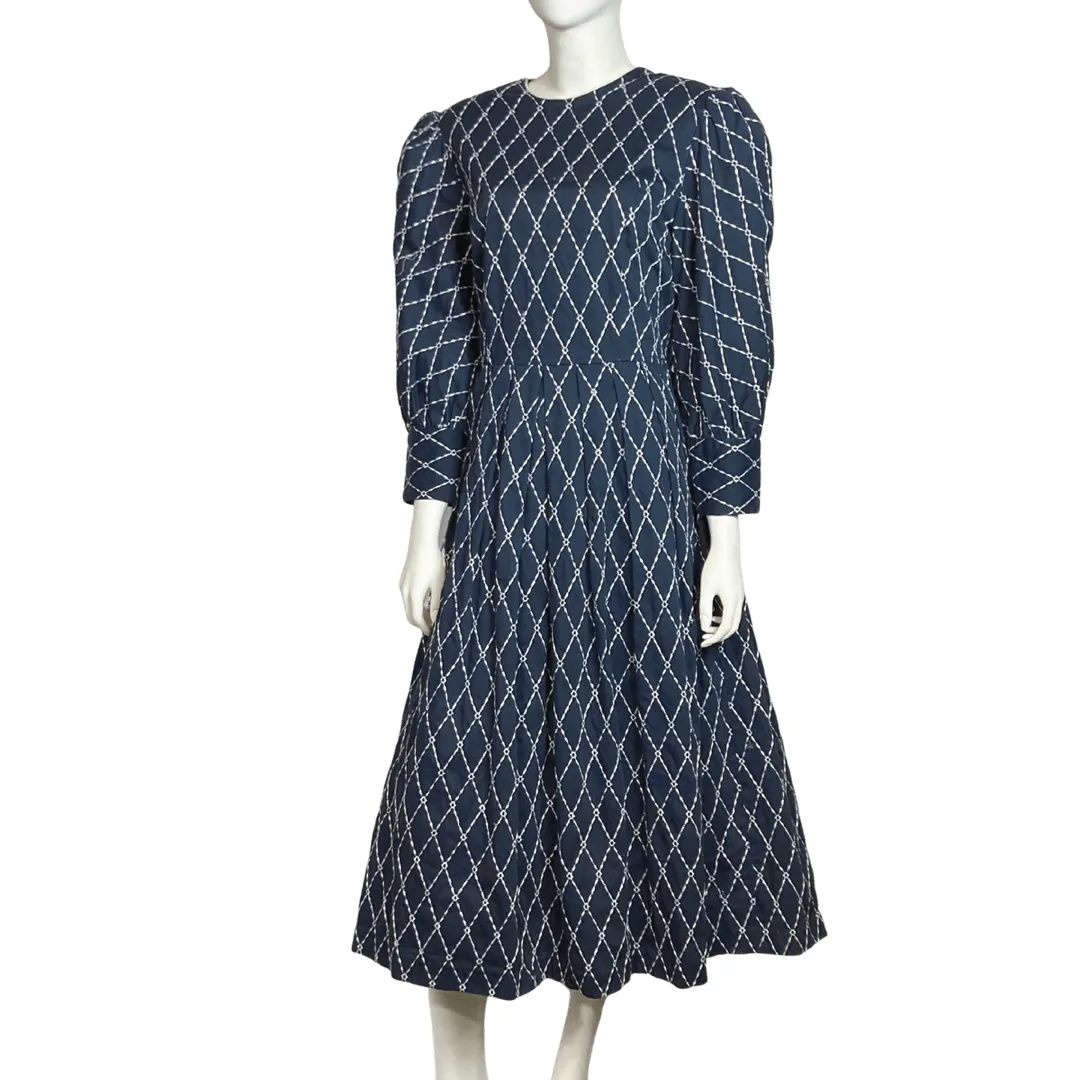 Navy Blue Vivienne Marlowe Dress Size Large