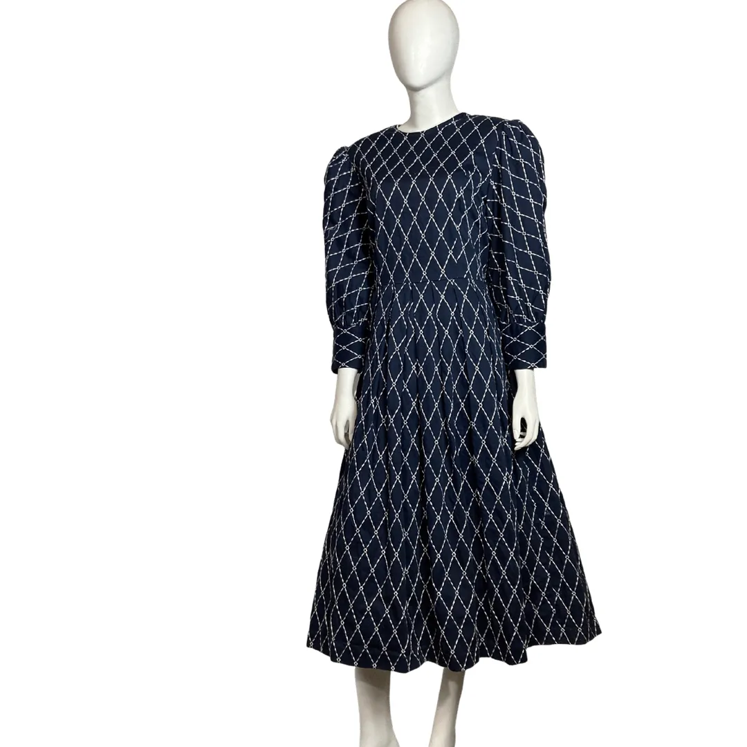 Navy Blue Vivienne Marlowe Dress Size Large