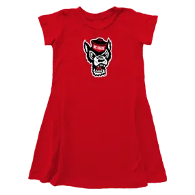 NC State Wolfpack Red Toddler Girl's Angie T-Shirt Dress