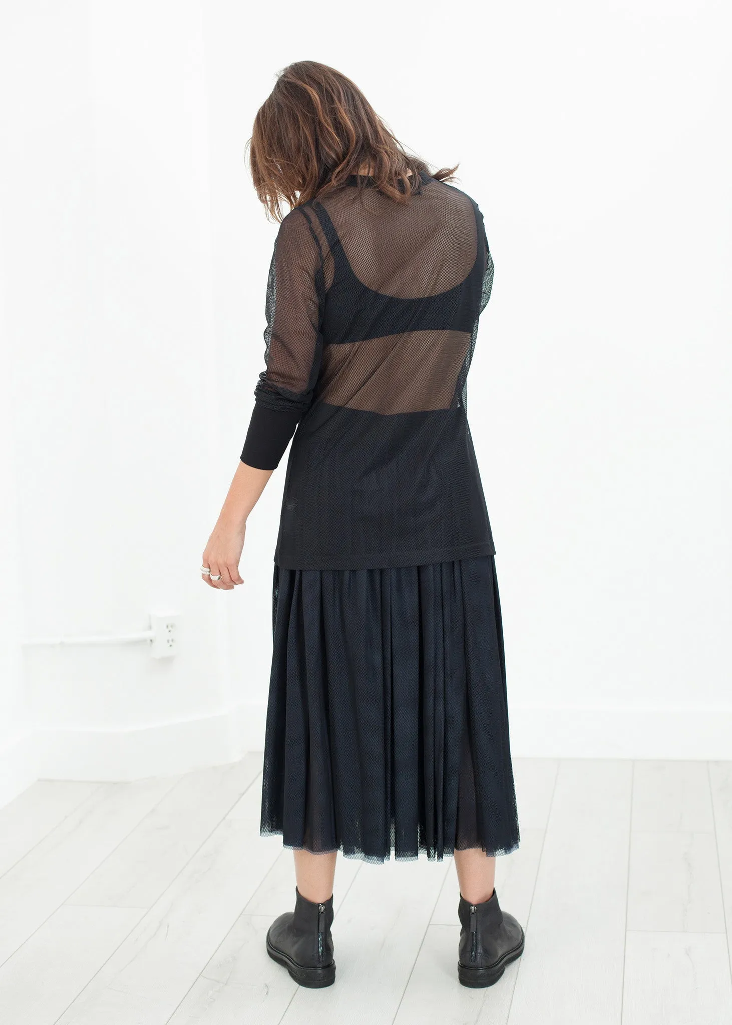 Net Panel Skirt - Fashionable Choice