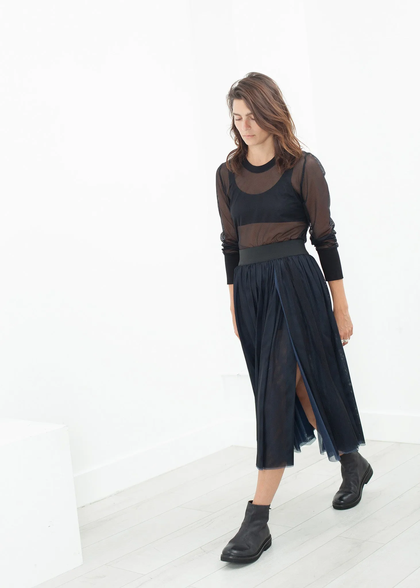 Net Panel Skirt - Fashionable Choice