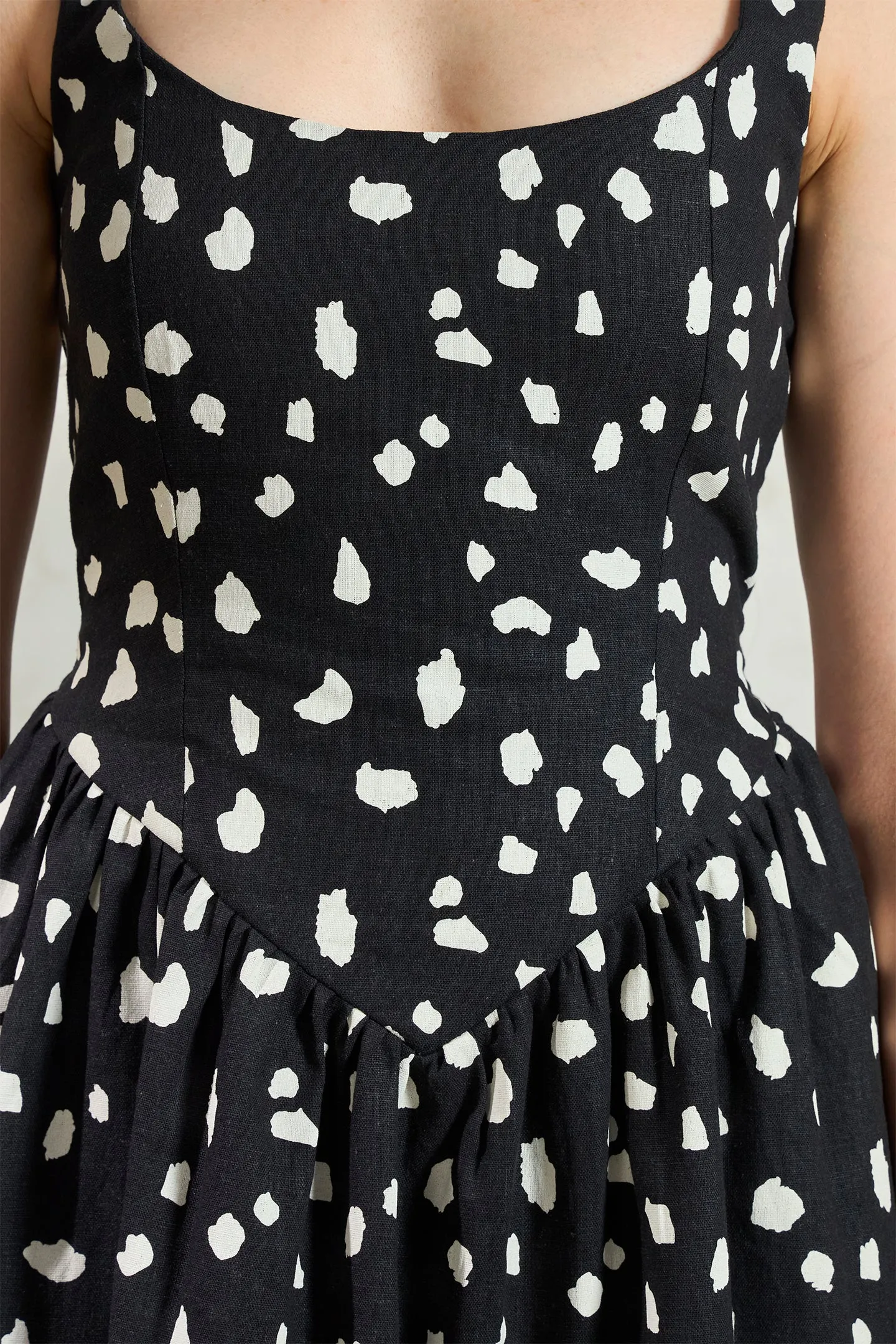 Petra|Viscose Linen Mini Dress