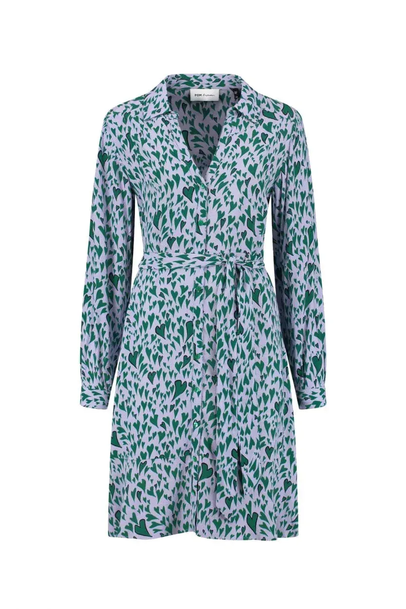 POM Amsterdam Heart to Heart Dress in Lilac - Final Sale