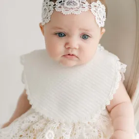 Poppy Christening Bib