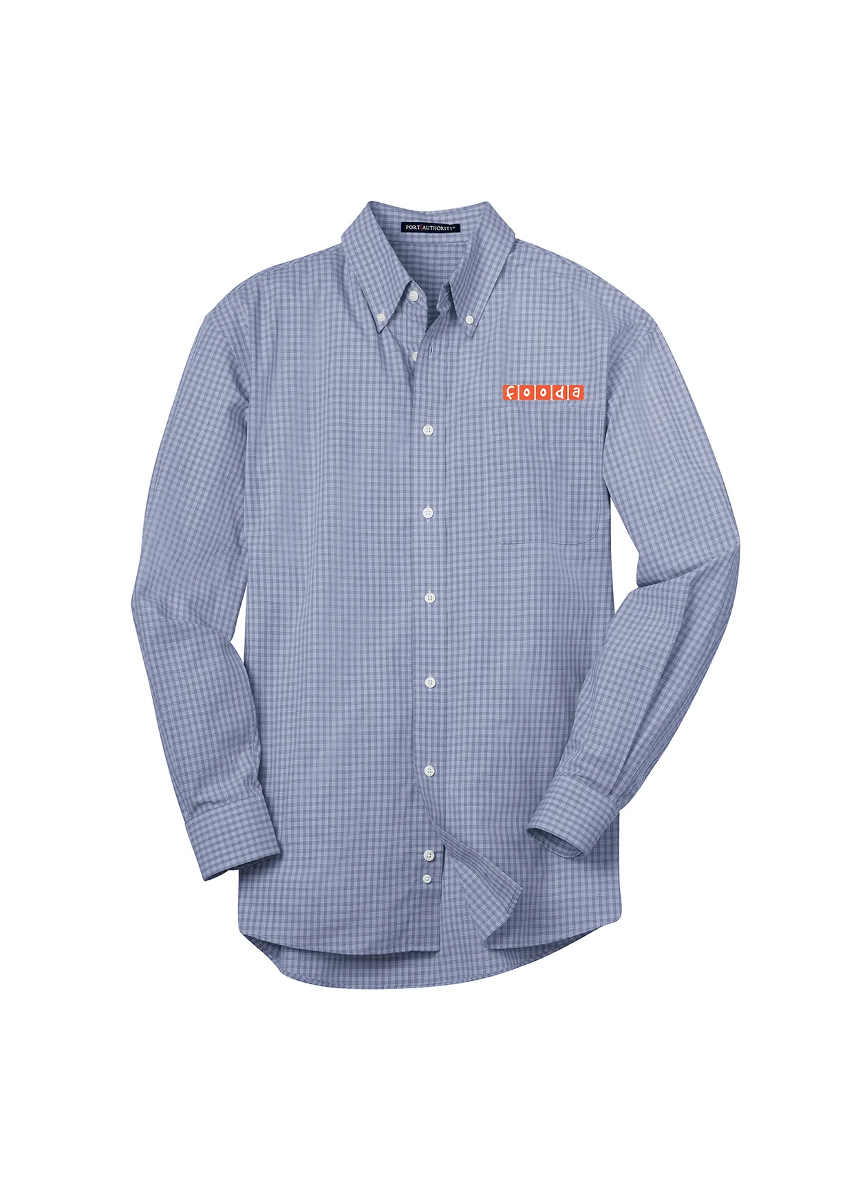 Port Authority Plaid Easy Care Shirt, Navy [Fooda Manager]