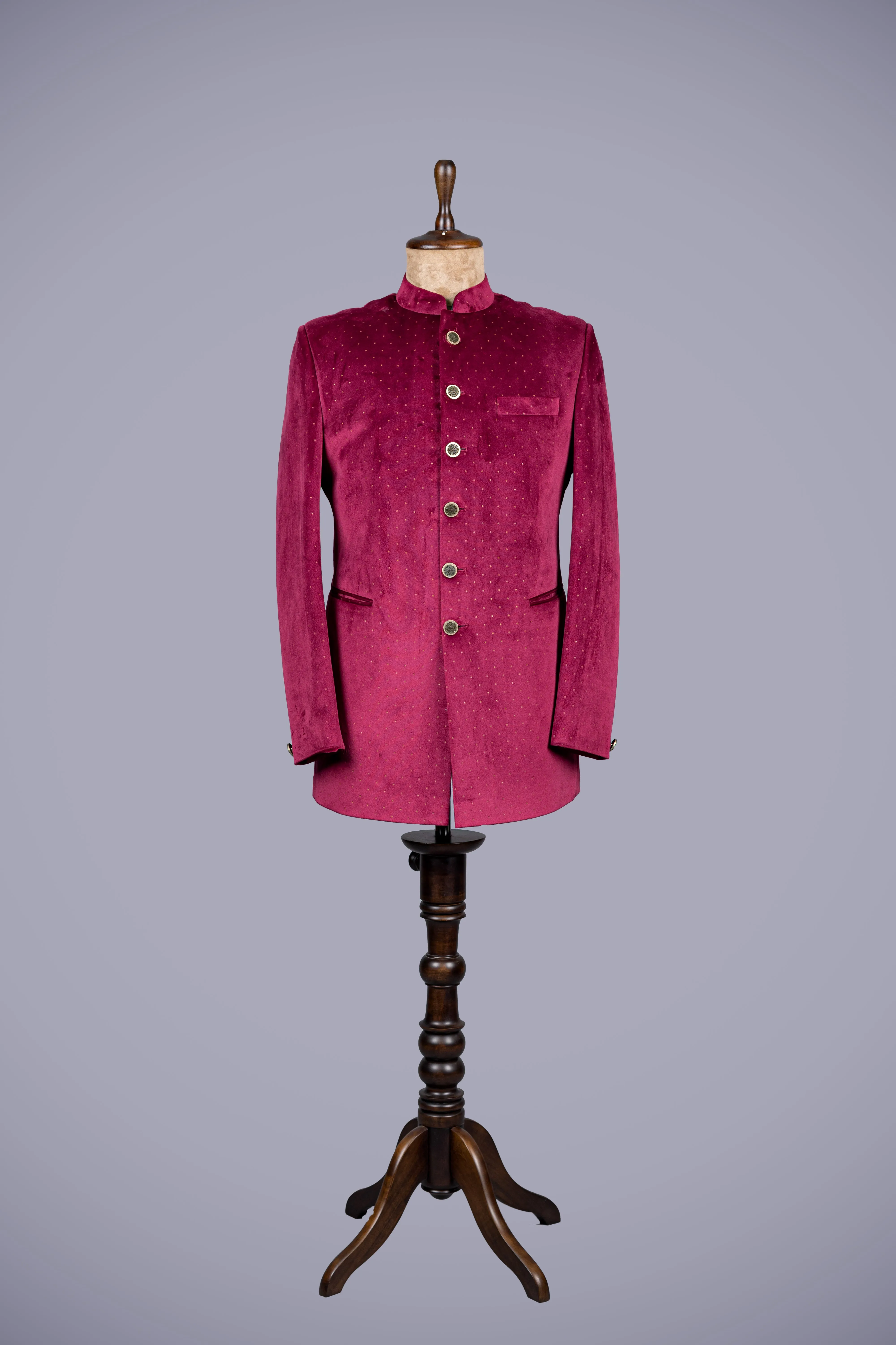 Regal Maroon Jodhpuri Blazer for Men