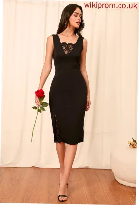 Sexy Dresses Stacy Cotton Club Dresses Square Sleeveless Bodycon Midi Neck Blends