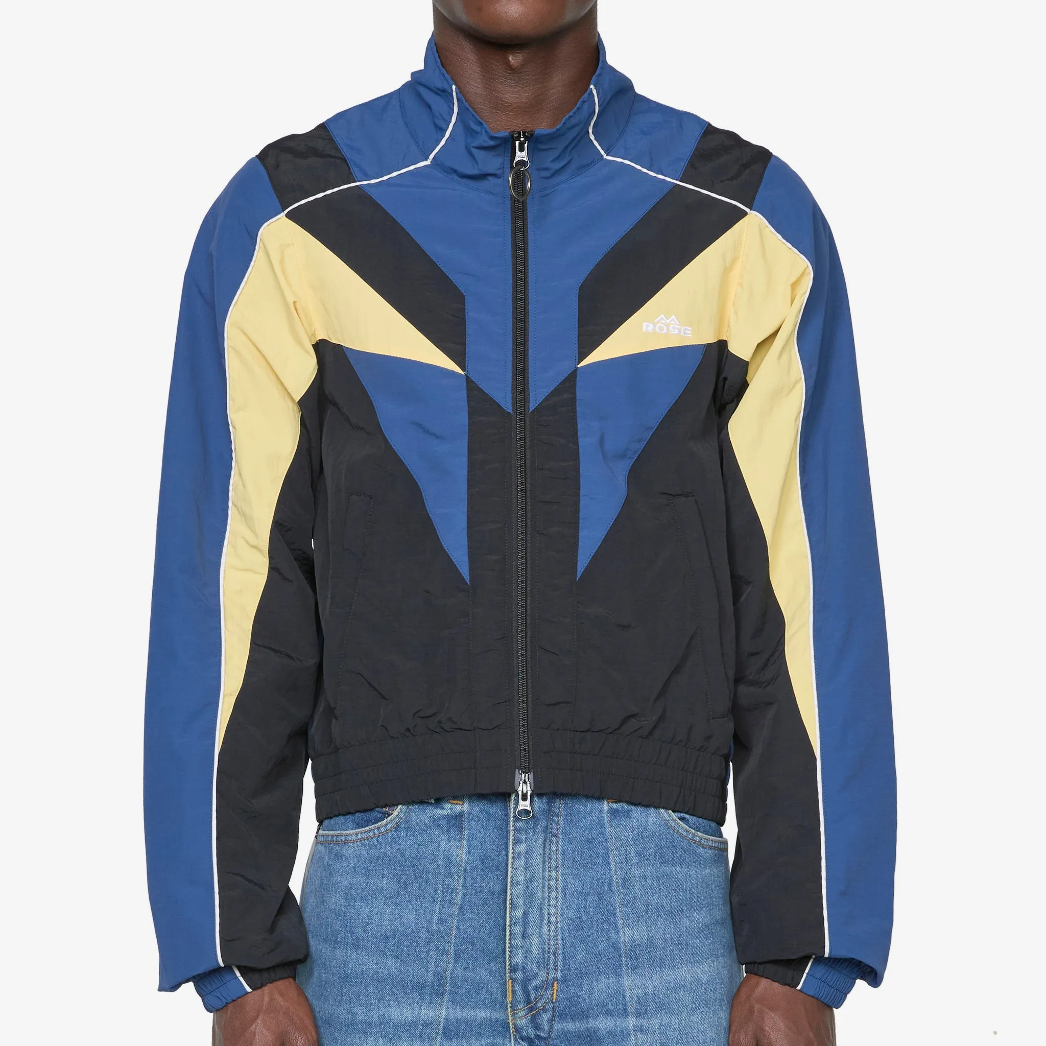 Shrunken Track Jacket Black | Yellow