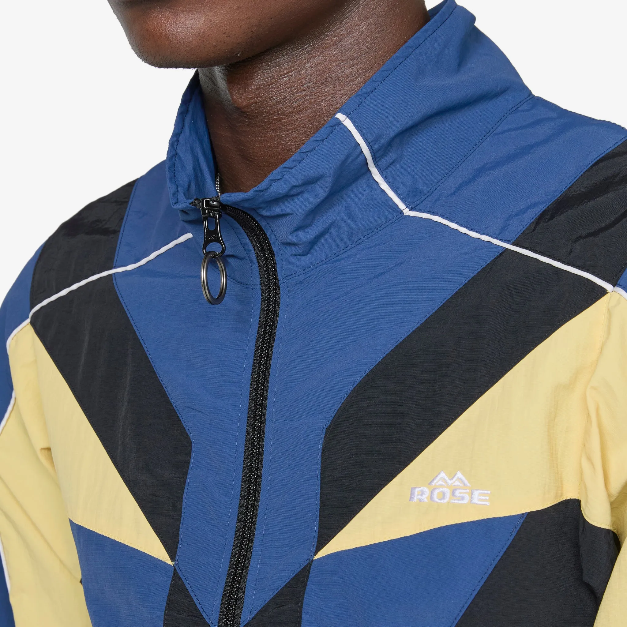 Shrunken Track Jacket Black | Yellow
