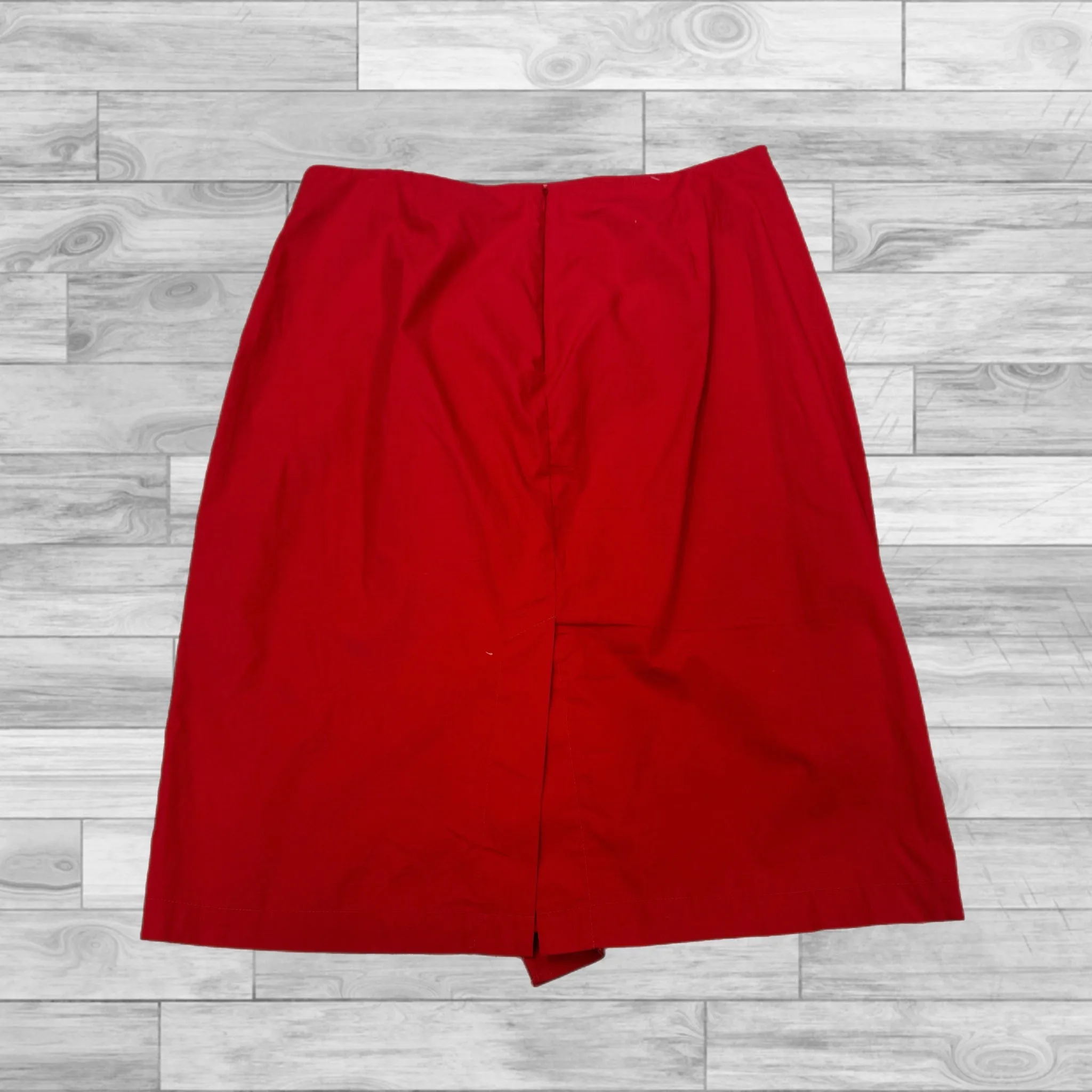 Skirt Midi By Who What Wear In Red, Size: 12