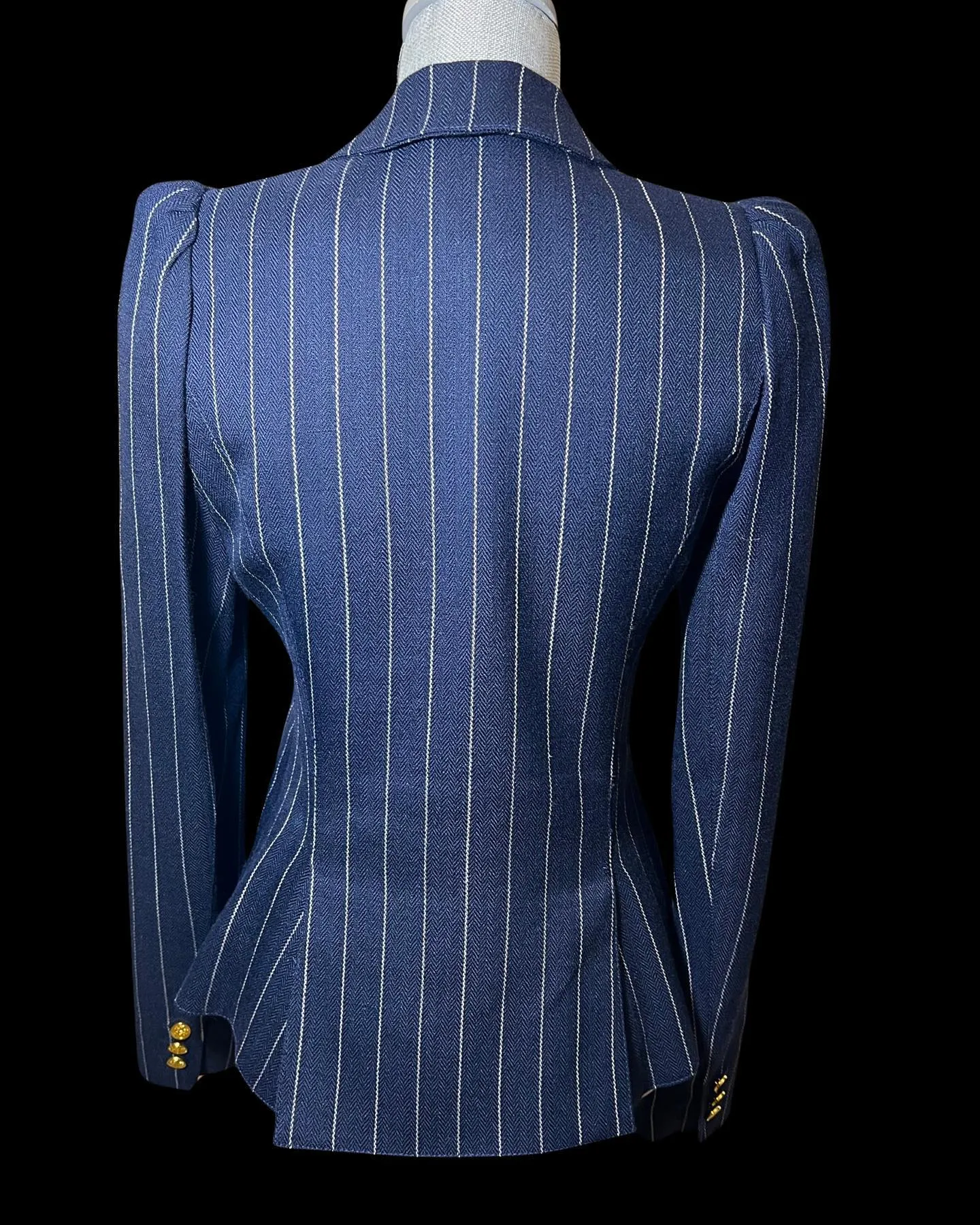 SMYTHE POUF SLEEVE ONE BUTTON FITTED BLAZER