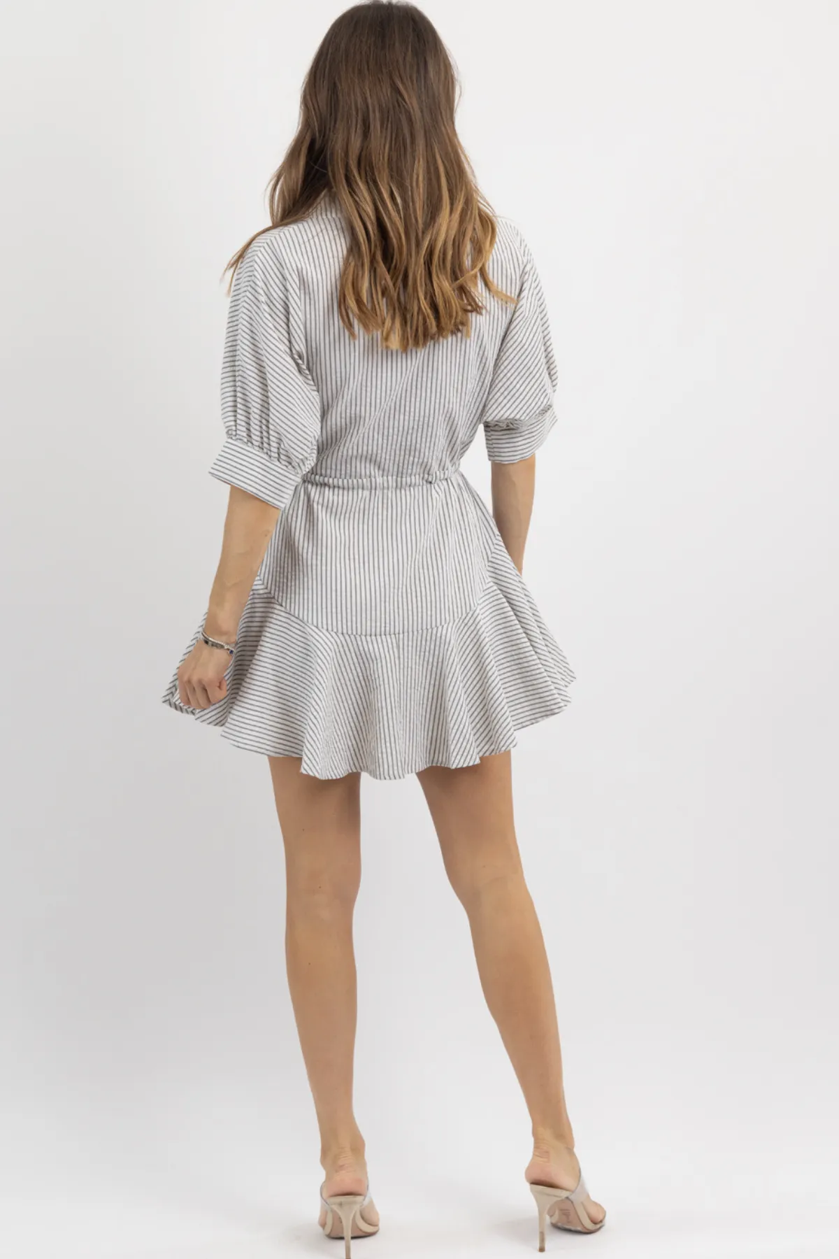 SWAE STRIPED SHIRT DRESS