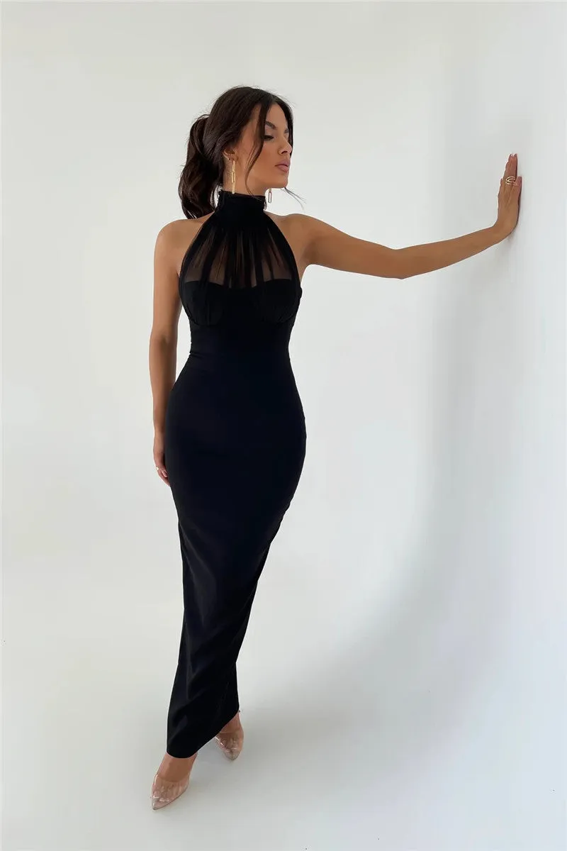 TastyHottie - Valery Black Sleeveless Maxi Dress