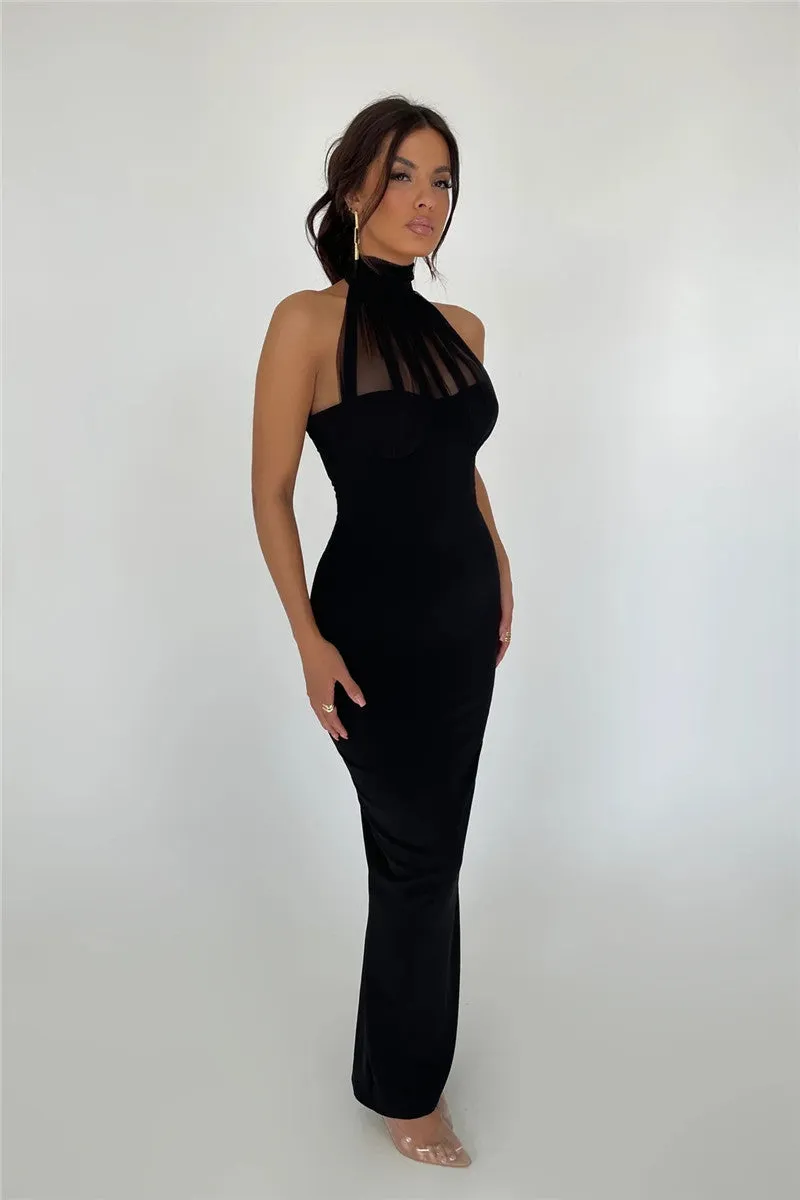 TastyHottie - Valery Black Sleeveless Maxi Dress