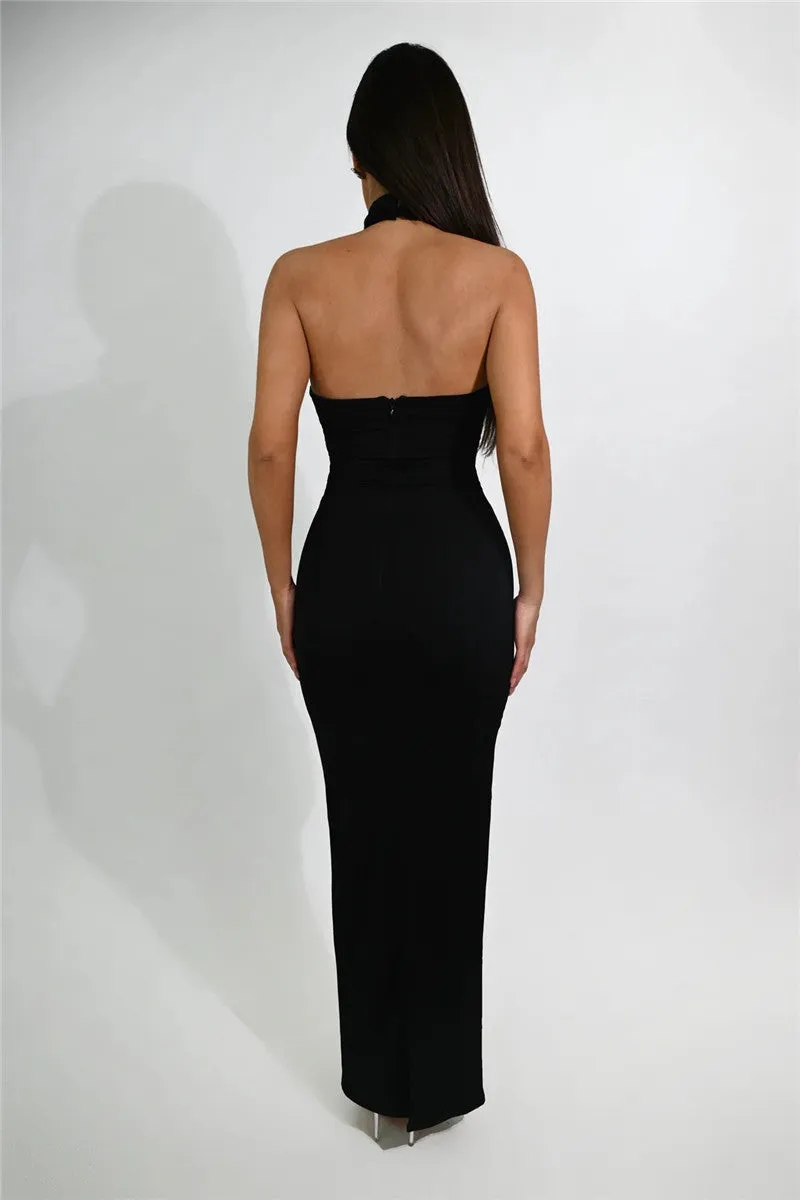 TastyHottie - Valery Black Sleeveless Maxi Dress