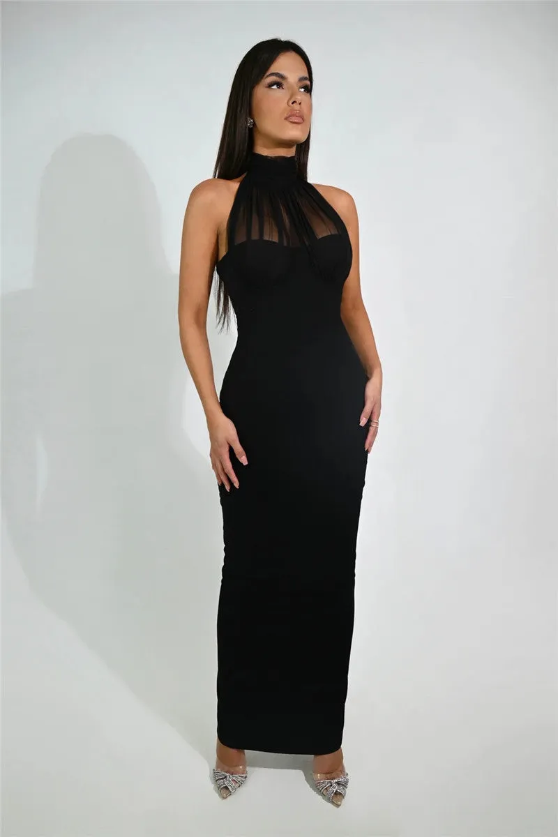 TastyHottie - Valery Black Sleeveless Maxi Dress