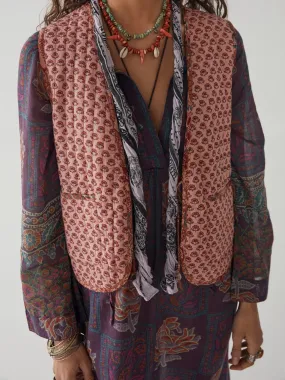 Telma Vest - Pink flamingo