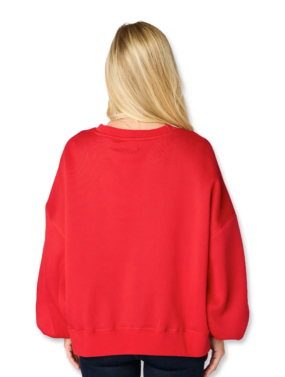 Texas Tech Stewart Simmons "Glitter Script 2.0" Fleece Pullover