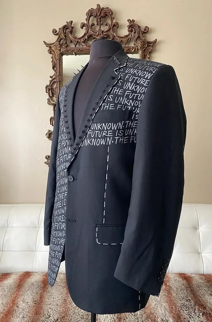 THE FUTURE IS UNKNOWN, Size 40 Mens Suit Jacket