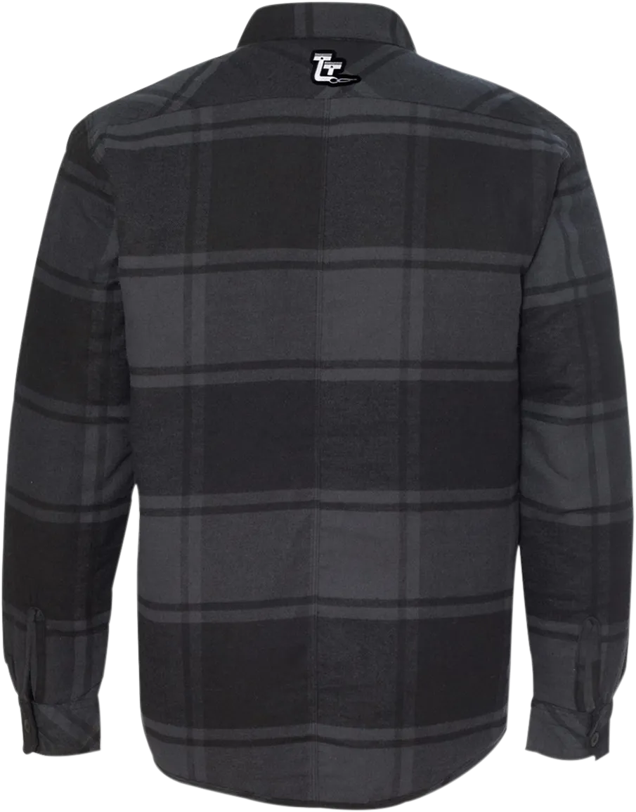 THROTTLE THREADS Drag Specialties Quilted Jacket - Plaid - XL DRG24J86BKXR