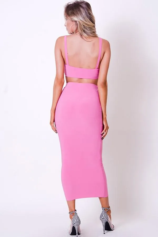 Tie Front Two Piece Set