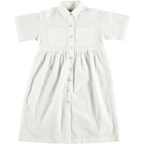 TOCOTO VINTAGE OFF WHITE MIDI SHIRT DRESS
