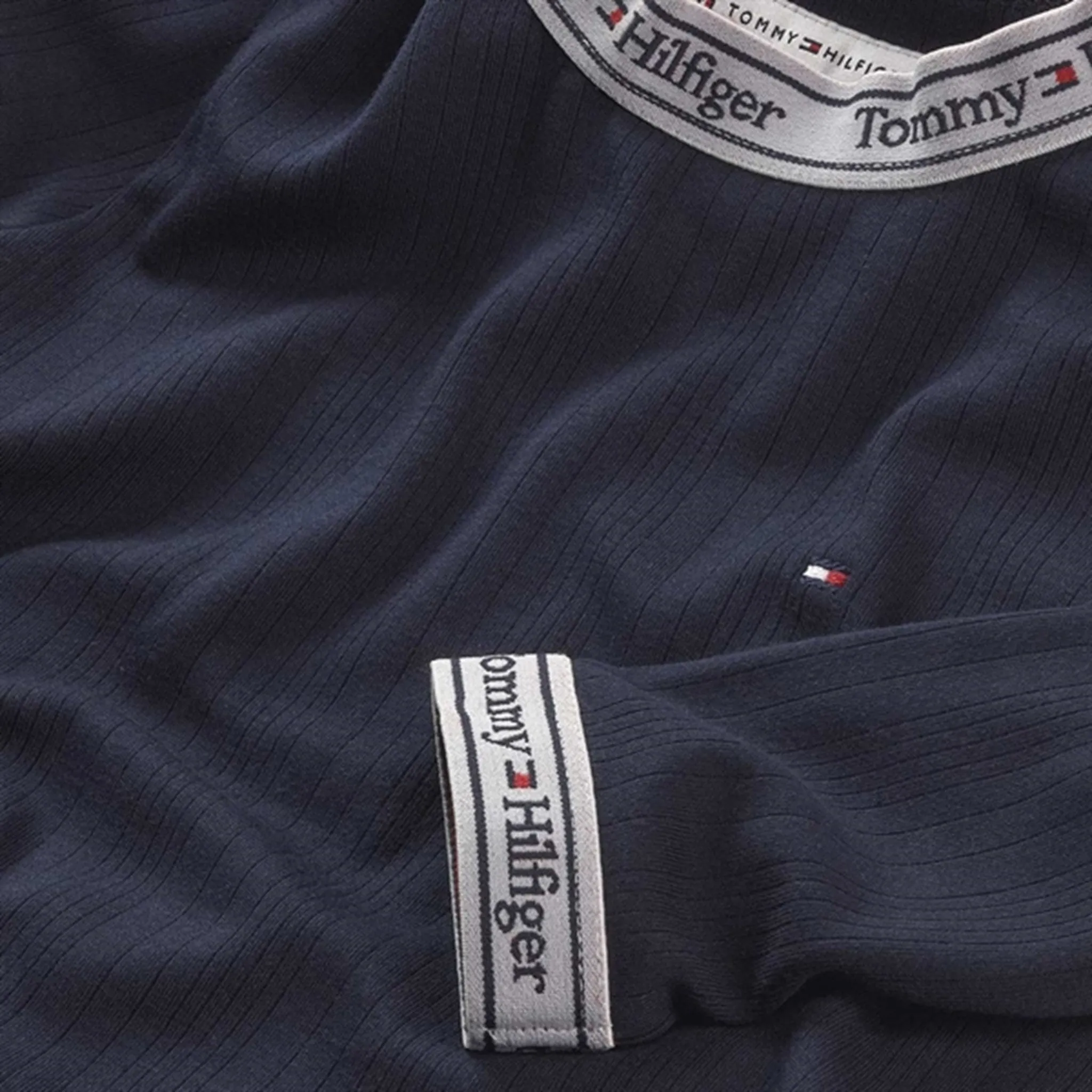 Tommy Hilfiger Tape Rib Dress Desert Sky