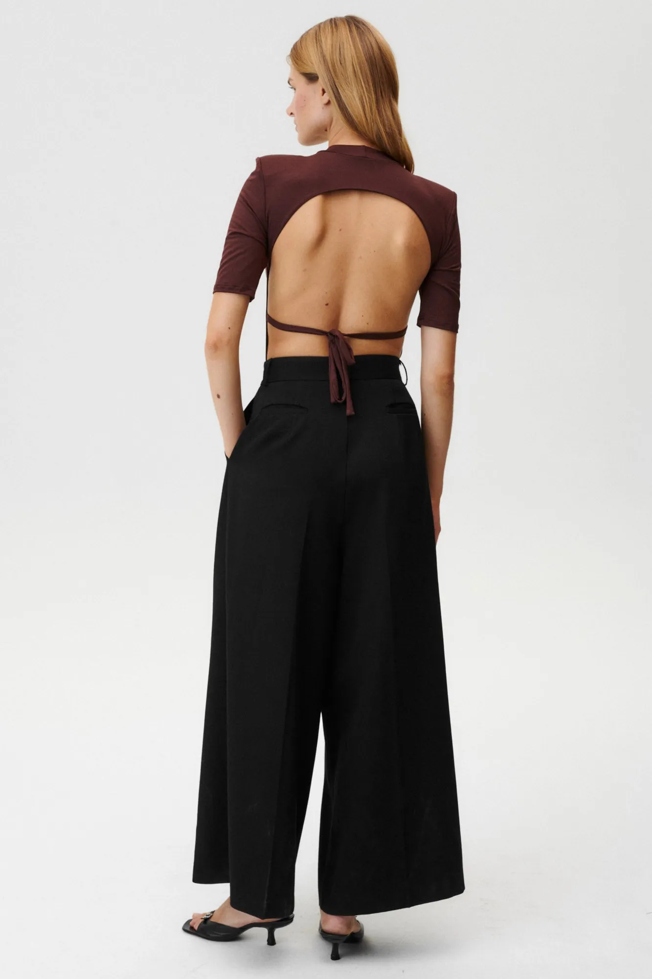 Watch Your Back Bodysuit Brown