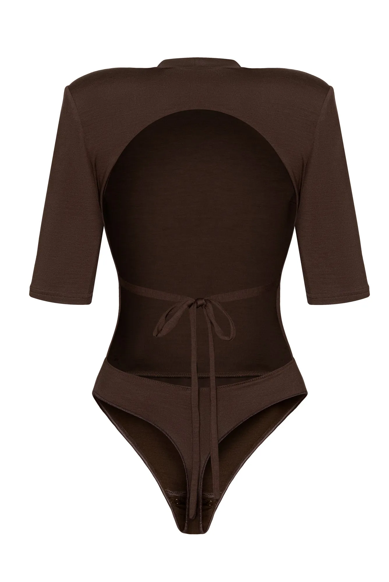 Watch Your Back Bodysuit Brown