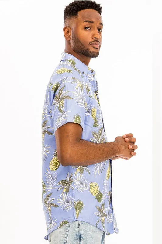 WEIV Hawaiian Print Shirt