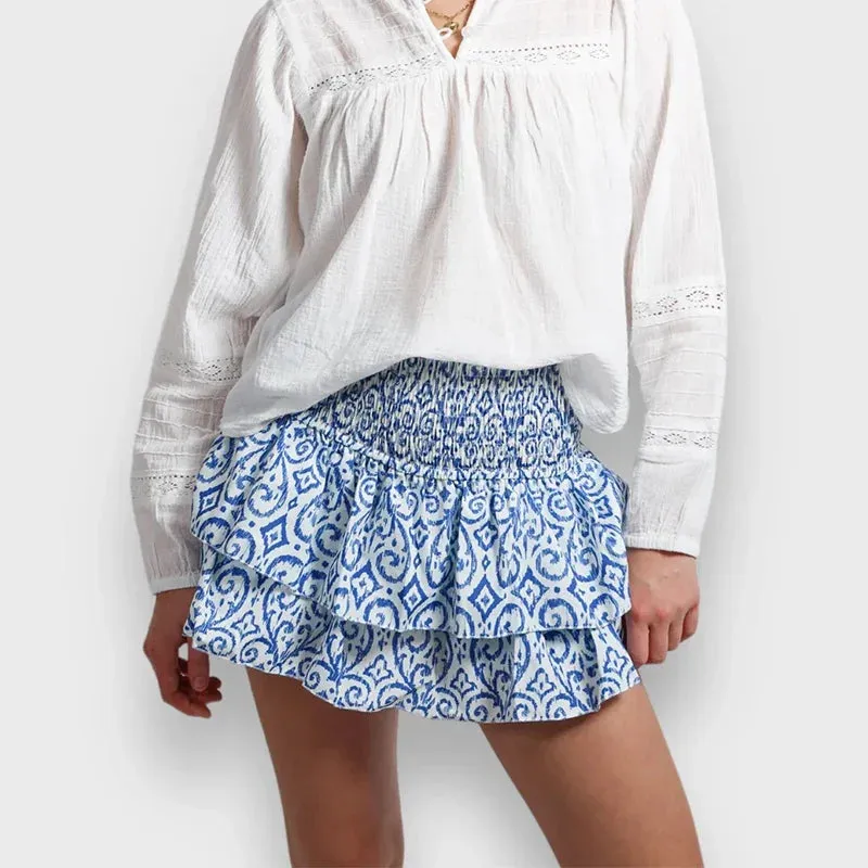 Women Layered Ruffled Mini Skirt – A Must-Have Bohemian Piece