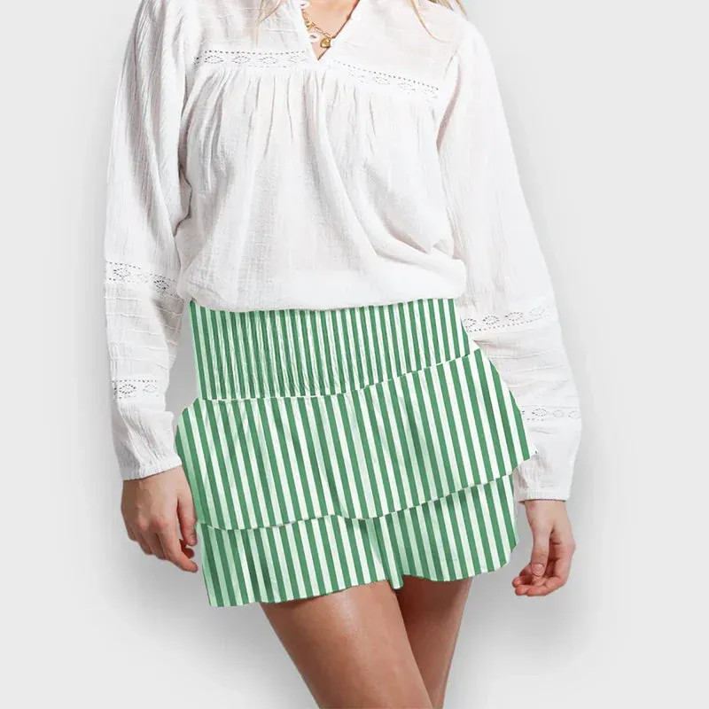 Women Layered Ruffled Mini Skirt – A Must-Have Bohemian Piece