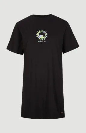 Women Of The Wave T-Shirt Dress | Black Out