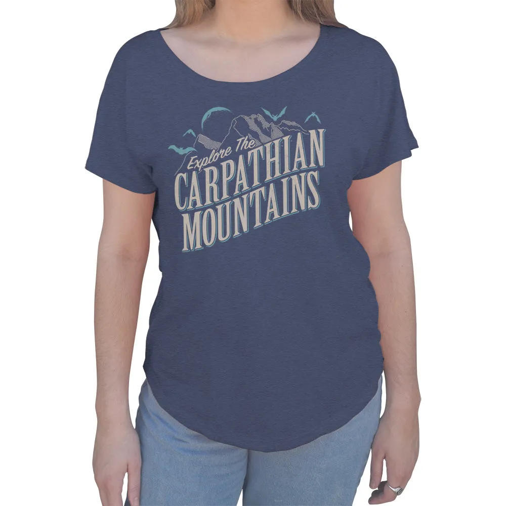 Women's Explore The Carpathian Mountains Scoop Neck T-Shirt
