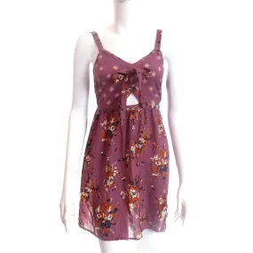 Women's Floral Party Dress,Purple
