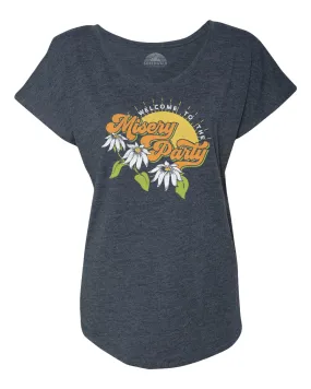 Women's Welcome To The Misery Party Scoop Neck T-Shirt